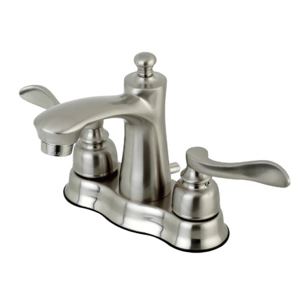 NUWAVE FRENCH FB7618NFL 4-Inch Centerset Bathroom Faucet with Retail Pop-Up FB7618NFL